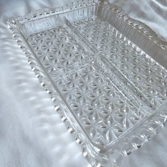 Vintage Glass Serving Dish With Lid - Picture 6 of 10